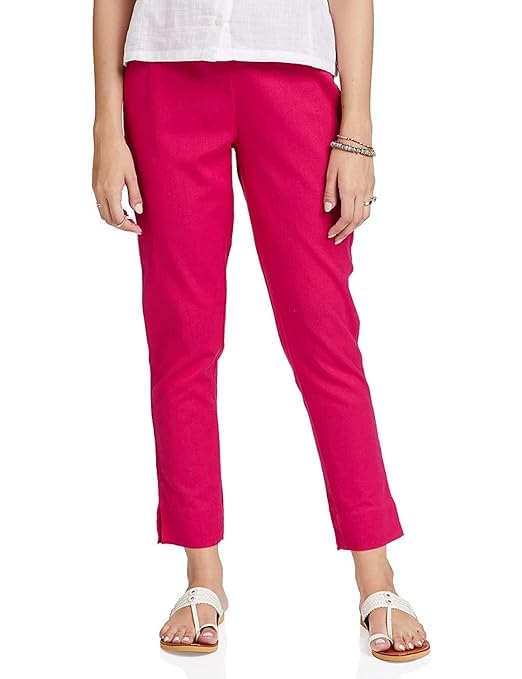 rangresa Premium Cotton Pants for Women (in, Alpha, 2XL, Regular, Magenta)-picture-17