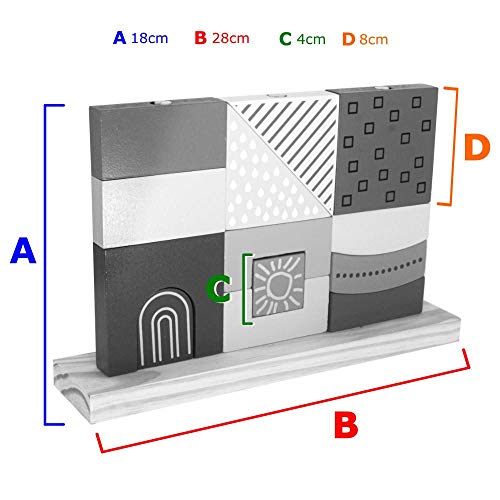 Encaixe Vertical - Carimbras - Brinquedo Educativo De Madeira