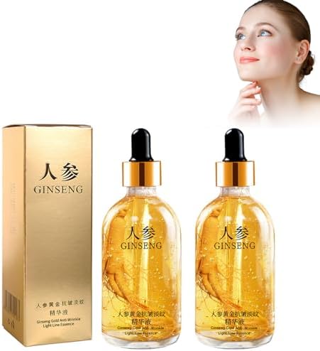 Grgowe 2 Unidades Sérum Antiarrugas De Ginseng,Esencia Antienveje...