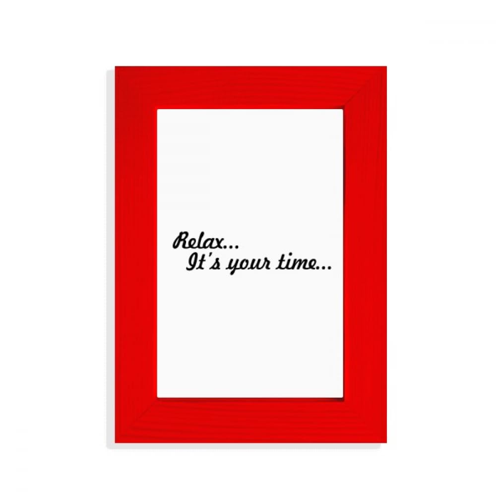 Cadre photo Relax Time rouge en design art déco haut de gamme