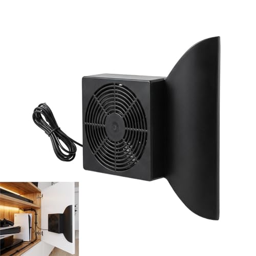 120mm Cabinet Cooling Fan No Drilling Required Quiet Slim Fan for Home Theater AV Cabinets Electronics Enclosures Server Racks and Ventilated Doors