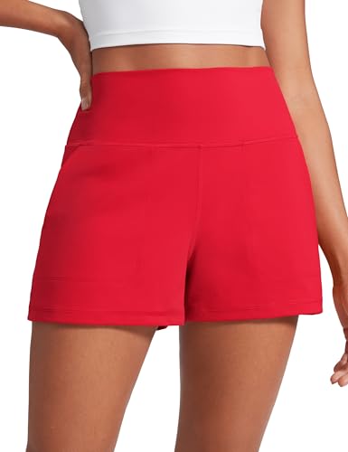 Image of CRZ YOGA Butterlift Linerless Shorts 3 inch | High Waisted, Buttery Soft, Comfy, Yoga, Casual, Pockets, for Women