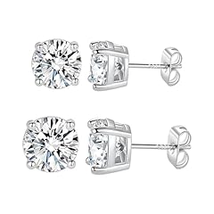 Sterling Silver Post -White Gold