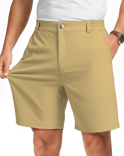 7 Inch 7in Inseam Men Casual Dress Golf Shorts Chino