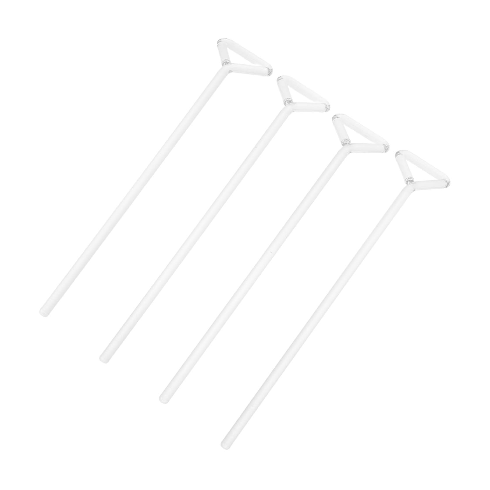 FUNOMOCYA 4pcs Coating Rod Tool Spreader Laboratory Accessories Laboratory Equipment Laboratory Supplies Science Experiment Kit Chemistry Cell Spreading Sticks Transparent Glass