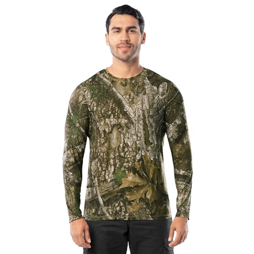 Realtree Men's Long Sleeve Performance Shirt, Realtree APX, Large