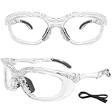 Safety Glasses for Men Anti-Fog Safety Goggles Scratch Resistant Wrap-Around Clear Lens