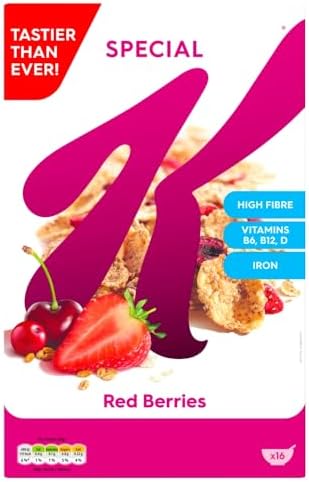 Special K Red Berries Breakfast Cereal Box, 500g