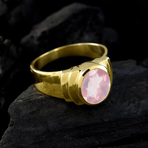 Image of 55Carat Choose Your Color Natural Birthstones 18 K Gold Plated Ring Bold Statement Jewellery Sizes 4-13
