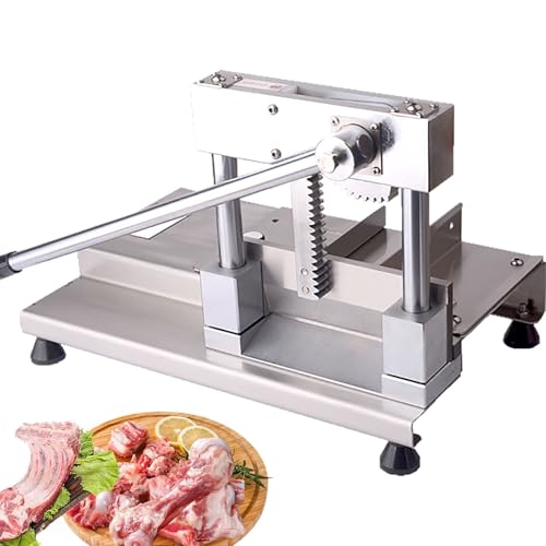 Cortador de huesos de guillotina de carne comercial, acero inoxidable, pollo, pato, pescado, cordero, carne, cabra, cerdo, carnicero, máquina de sierra para cocinas profesionales