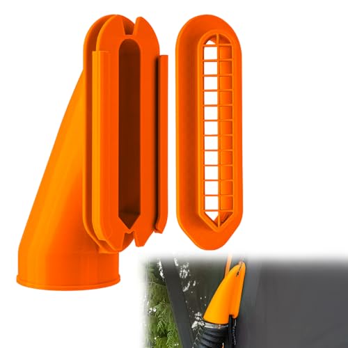 3-Inch Diesel Heater Tent Adapter, Tent Duct Nozzle and Air Intake, Tent Duct Nozzle And Air Intake Adapter for Diesel Heaters, Camping, Rv, Ice Fishing, Rooftop Tents (orange)