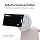 TRACKCARD® Air Tag Karte im Kartenformat für die Brieftasche | Wiederaufladbar, smart & wasserdicht | Kompatibel mit Apple Wo Ist? (iOS) Bluetooth Tracker Karte für Wallet, Reisepässe, Gepäck
