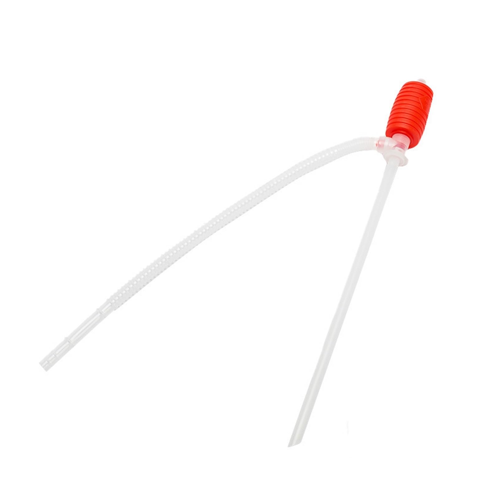 Pompa a tamburo, 2 pezzi, pompa manuale di trasferimento del carburante, sifone a mano, tubo per estrazione olio, per auto, moto e uso domestico, pompa a barile (rosso)