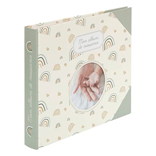Atmosphera - Livre de Naissance bébé - Carton - Vert - 24x27 cm