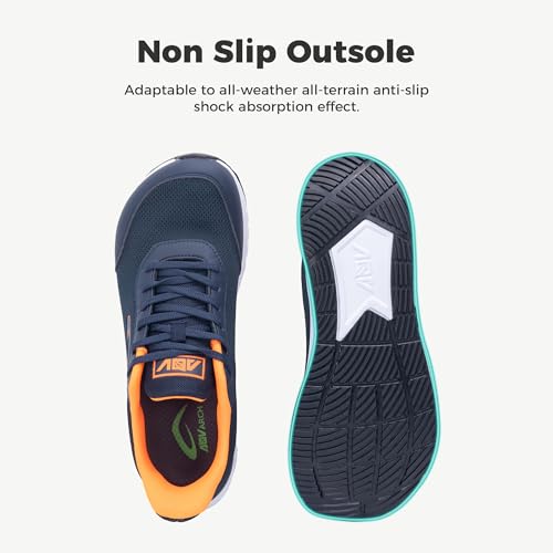 Image of IIV Mens Walking Shoes with Arch Support Wide Toe Box Tennis Sneakers Plantar Fasciitis Running Shoes