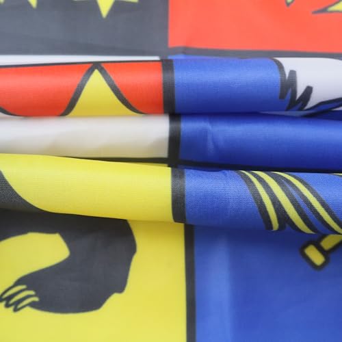 AZ FLAG - Flagge Ostfriesland - 90x60 cm - Oostfreesland Fahne 100% Polyester mit Messing-Ösen - 50g