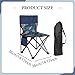 Aymzbd Camping Folding Chair Camping Equipment Compact Lightweight Outdoor Seat Lounge Chair for Barbecue Yard Hiking, Blue