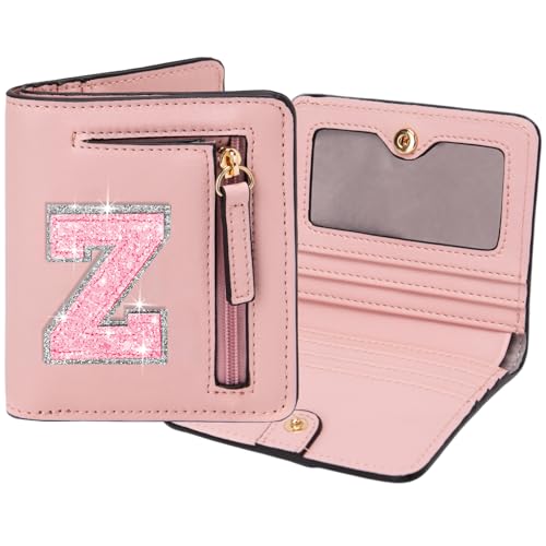 Image of Birthday Gifts for Teen Girl Kids Wallet Girl Wallets Small Initial Rfid Wallet Teen Girls Gift Preppy Stuff for Girls Pink Z