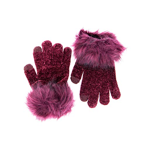 EFERRI Invierno Guantes para Clima frío, Burdeos, Talla única para Mujer