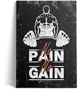 Motivational Wall Decor, Exercise Fitness Motivation Artwork, Inspirational Office Wall Art, Wood...