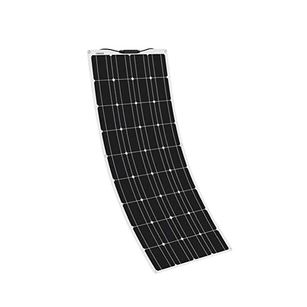 YUANFENGPOWER 100 Watt Flexibel Solapanel 18v Monokristallin Solarmodul für Boot, Wohnmobil, Auto, Dach, 12 V Batterie… – Bild 3