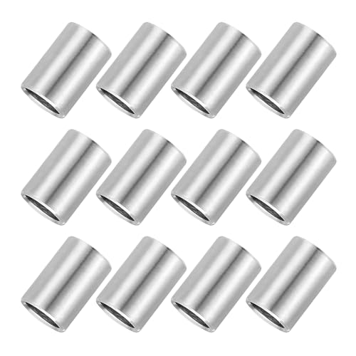 PATIKIL 12 Pcs Stainless Steel Spacers, 8mm ID x 10mm OD x 15mm Height 304 Stainless Steel Bushing Screw Standoff Unthreaded Round Spacer for 5/16" M8 Screws Bolts Nuts