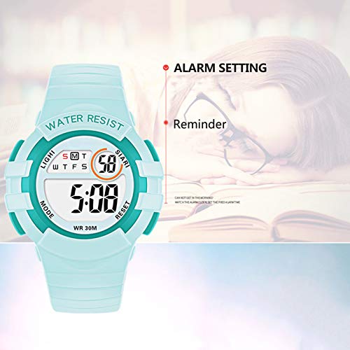 Relógio Eletrônico Infantil,Relógio infantil colorido para estudante relógio eletrônico lnoso à prov