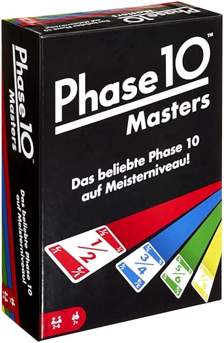 Mattel Games Phase 10 Masters Kartenspiel, Geeignet für 2 - 6 Spieler, Spielzeit ca. 60 - 90 Minuten, ab 7 Jahren, Deutsche Version, FPW34