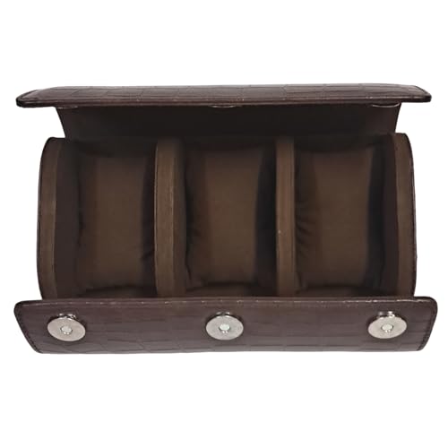 Image of THE CASE PU Leather Premium Smart Watch Case for Men & Women For 3 Slots Watch Roll Organizer