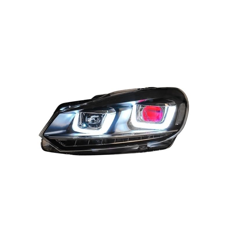 Faros LED para coche VW Golf 6 Mk6 con luces antiniebla e intermitentes Plug and Play 3