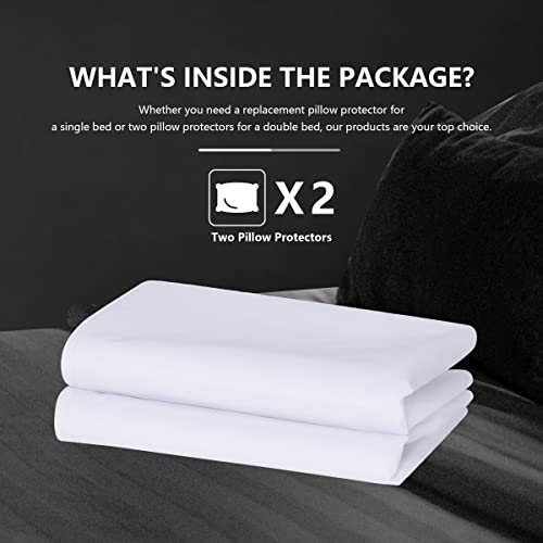 Ruili RL-ZT-CYF-S 2 Pack Standard Size Zippered Pillow Protector thumb #5