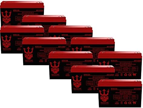 Neptune Brand NT6120 Replacement Battery for PS-6100 6V 12AH UPS Battery for Lithonia ELB-0612-10 Pack