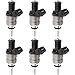 YMAUGP 6pcs Fuel Injector For BMW X3 Z3 Z4 528i 328Ci 323Ci 525i 325xi 320i Fuel Injectors Fits 1427240 7546244, 13537546244, 13641427240 A2C59511971 852-12172 Car Parts