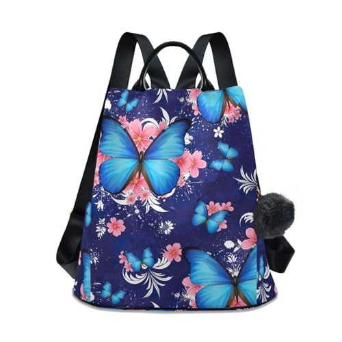 Sac à dos fleurs roses et papillons pour vos sorties en ville et trajets quotidiens