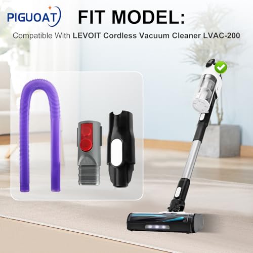 Image of LVAC-200 Dryer Vent Cleaner Kit Fit for Levoit LVAC-200 Cordless Stick Vacuum Cleaner LVAC-200 MAX, 1 Dryer Vent Cleaner Kit + 1 Universal Adapter Tube