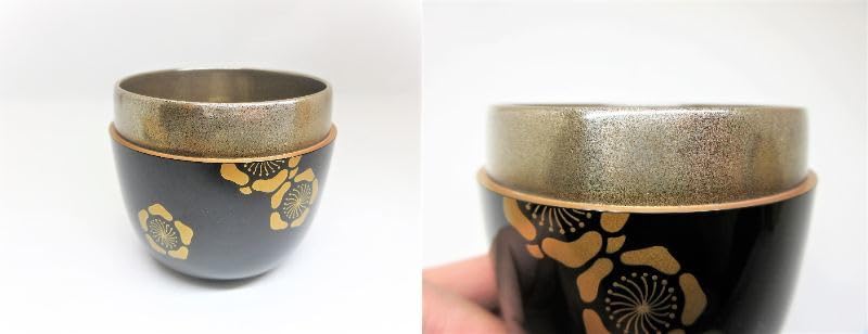 Amazon.co.jp: 初出し品輪島塗棗溢れ梅蒔絵内梨地蒔絵師曽又真山在銘