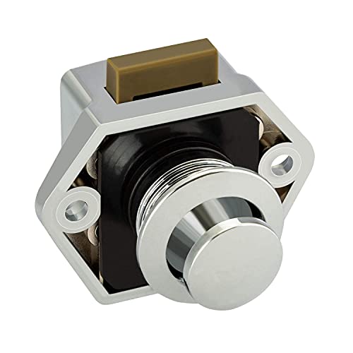 LESOLEIL Drukknopvergrendeling Duwdeurvergrendeling - voor Ship Yacht Horsebox Camper Van RV Motorhome Caravan Chrome 5… - Image 5