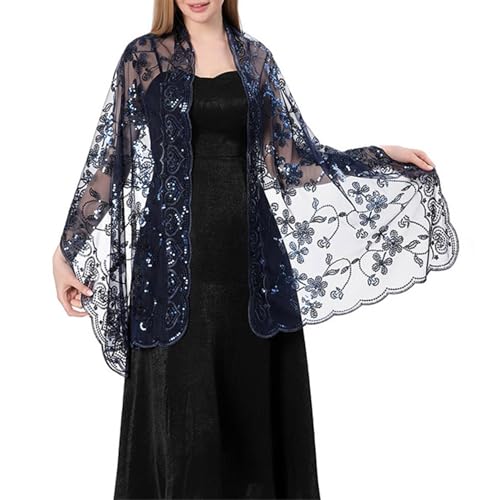 Sup-Coente Victorian Sequin Shawl Wraps Women Bohemian Sheer Lightweight3
