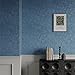 Abyssaly Blue Peel and Stick Wallpaper - Modern Textured Wall Paper Thicken - Removable Self Adhesive Vinyl Wrap Waterproof Contact Paper for Badroom Bedroom Cabinet Home Decor 118