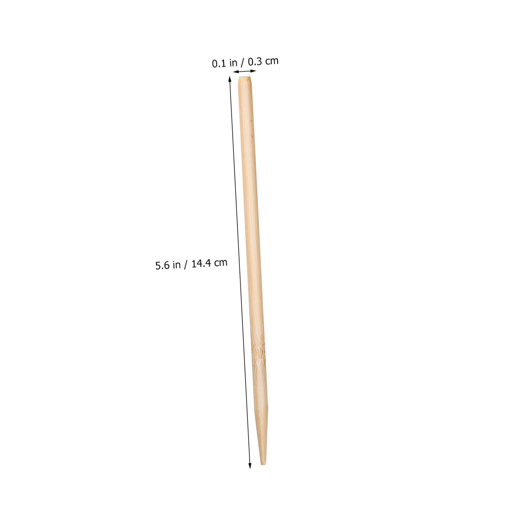 150 Palitos de Bambú para Manualidades, Ligeros y Resistentes, Ideales para Técnicas de Rascar y Decoración en Papel de Rascar