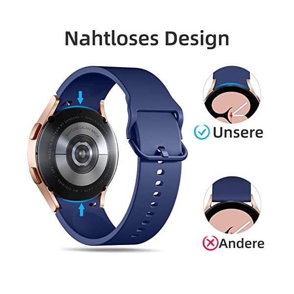 Correa Samsung Galaxy Watch 4 40mm 44mm/4 Classic 42mm 46mm, 20mm, 8 Pack-Enérgico - Imagen 5