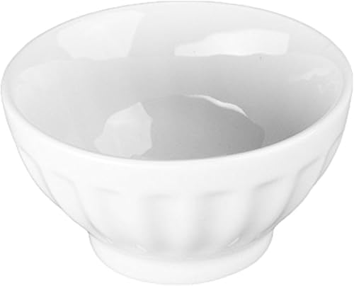 BIA Cordon Bleu Tazón estriado de 4.5 onzas, juego de 4, blanco