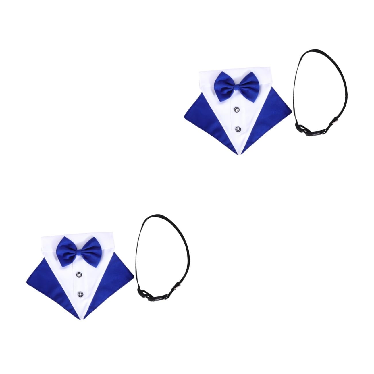Bavoir pour animaux de compagnie YARNOW : lot de 2 colliers écharpes réglables pour chiens et chats