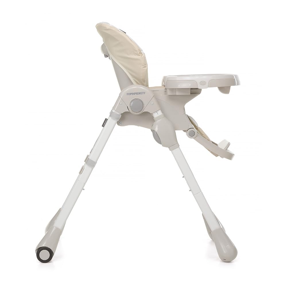 Foppapedretti Seggiolone Meeting, bambini da 6 mesi a 3 anni (fino a 15 Kg), Seduta/Poggiapiedi/Schienale Regolabili, Cesto Porta Oggetti, Stabile e Confortevole, con Imbottitura Lavabile, Augh