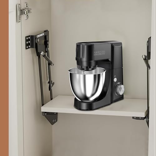 CIRONBOW Kitchen Cabinet Mixer Lift with Soft Close Locking Mechanism for Cabinet Heavy Duty Kitchen Appliance storage lifting system，Max load 50lb by CIRONBOW - Image 7