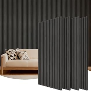 High-Quality Wall Panels: Our acoustic panel set is crafted with high-density polyester fiber, premium medium-density fiberboard, and a solid wood veneer. This combination provides an elegant look, superior sound damping, and excellent sound deadenin...