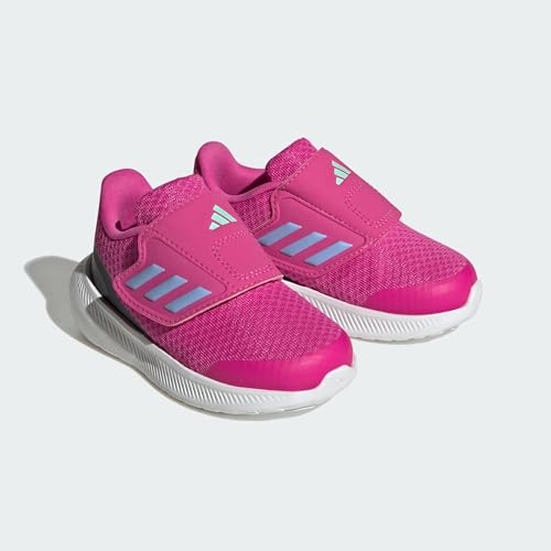 adidas Runfalcon 3.0 Hook-and-Loop Shoes, sapatilhas unissexo para bebé, Lucid Fuchsia Blue Dawn Cor
