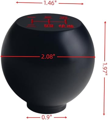 JGR Black Billet Aluminum Flat Top 5 Speed Japanese Weighted Shift Knob Shifter Custom M12x1.25 M10x1.5 M10x1.25 M8x1.25