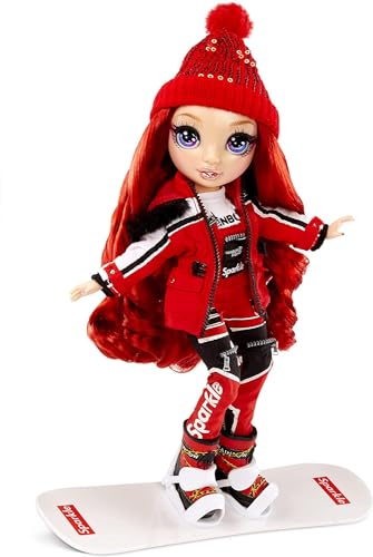 Muñeca Rainbow High Winter Break Ruby Anderson Roja miniatura 1