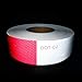 SEVEN SPARTA DOT-C2 Reflective Safety Tape 2 Inch x 200 Feet Red/White Conspicuity Tape for Vehicles, Trailers, Boats, Signs (200 FT)